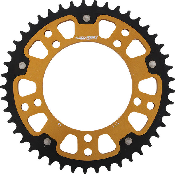SUPERSPROX 链轮 REAR STEALTH SPROCKET ALU/STL 45T-520 GLD HAY/SUZ/TRI