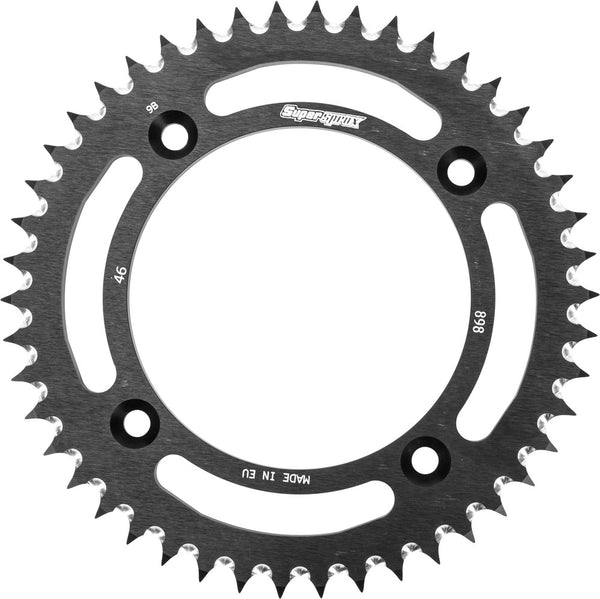 SUPERSPROX 链轮 REAR SPROCKET ALUMINUM 46T-428 BLK HUSQ/KTM