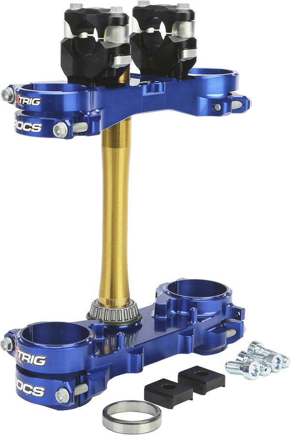 XTRIG 车把 ROCS TECH CLAMP SET 蓝 YAMAHA 25MM