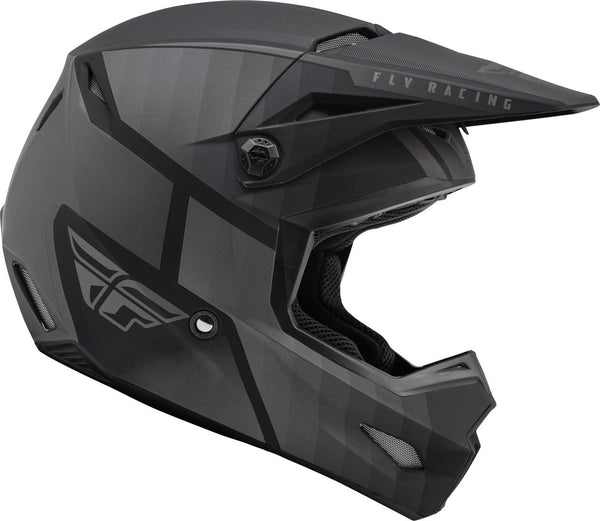 FLY RACING 头盔 Kinetic Drift Youth Motocross Helmet Black/Gray