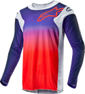 Alpinestars 骑行衣 Racer Hoen Jersey Men's Light Grey/Hot Orange/Black