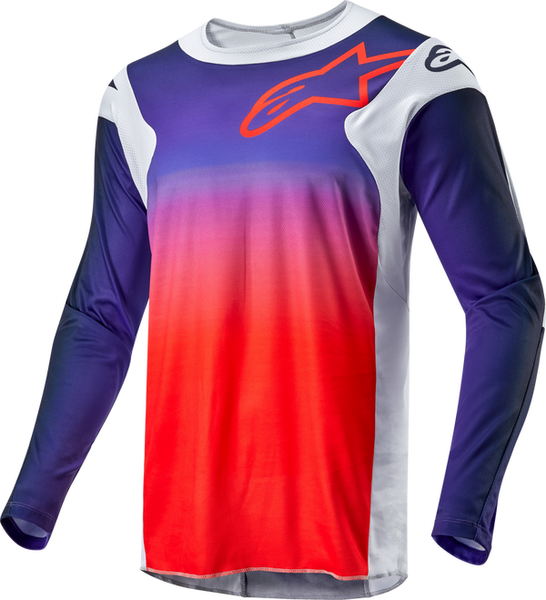Alpinestars 骑行衣 Racer Hoen Jersey Men's Light Grey/Hot Orange/Black