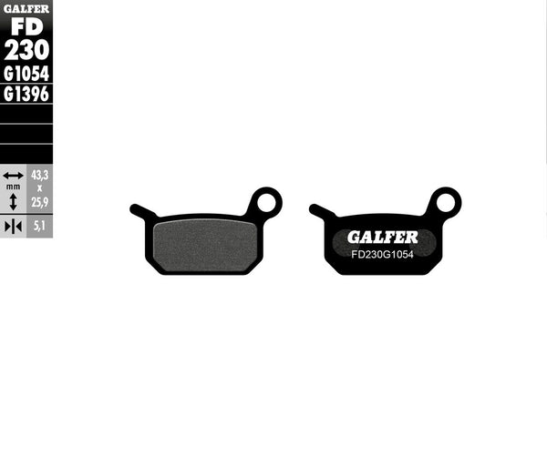 GALFER 刹车片 SEMI METALLIC FD230G1054