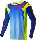 Alpinestars 骑行衣 Racer Hoen Jersey Men's Fluorescent Yellow/Blue/Night Navy