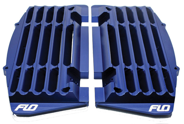FLO MOTORSPORTS HIGH FLOW 水箱保护 散热器支架 蓝