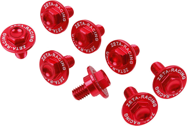Zeta 前减震密封/衬套套件 Honda Fork Guard Bolt HON RED