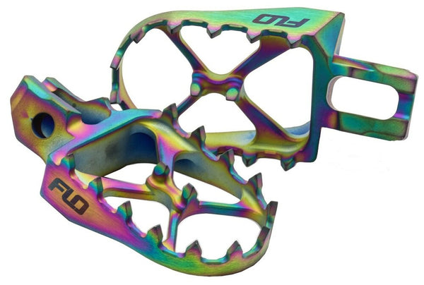 Flo Motorsports 脚踏 Yamaha Titanium Foot Pegs JET Fuel YAM