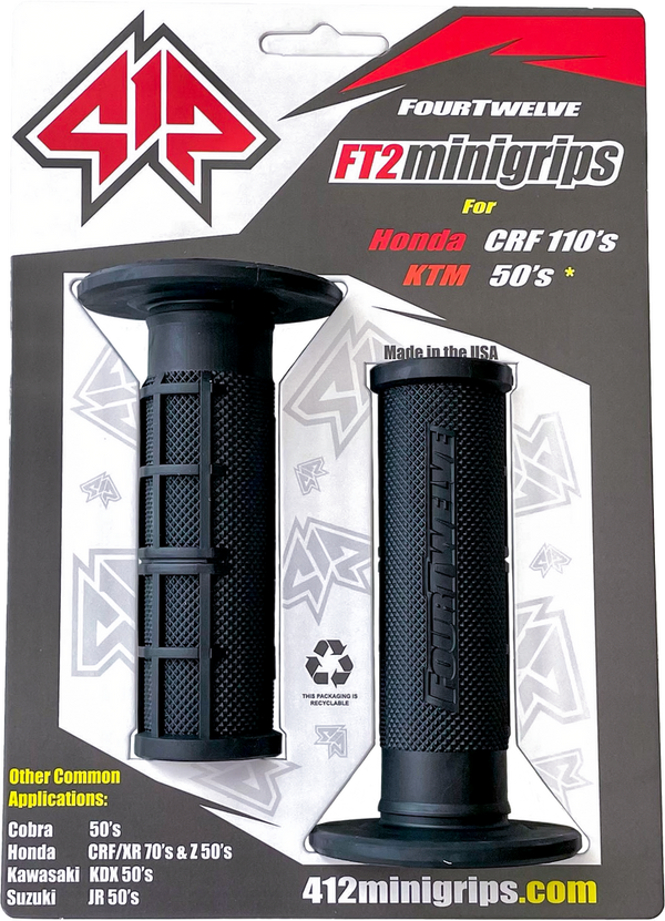 FOUR TWELVE 手把胶 Pee Wee/Pit Bike Mini Grips