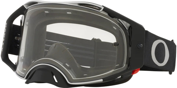 Oakley Airbrake Clear Motocross Goggles Black/Grey