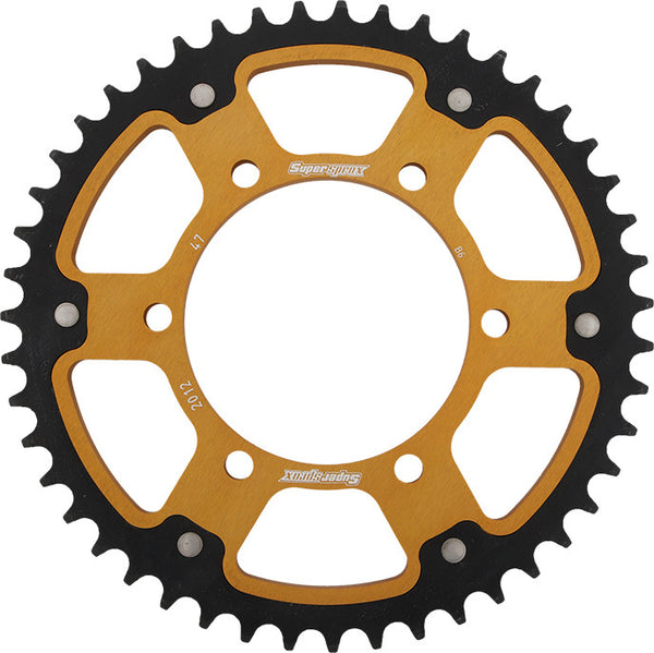 Supersprox 后链轮 Rear Stealth Sprocket ALU/STL 47T-525 GLD TRI