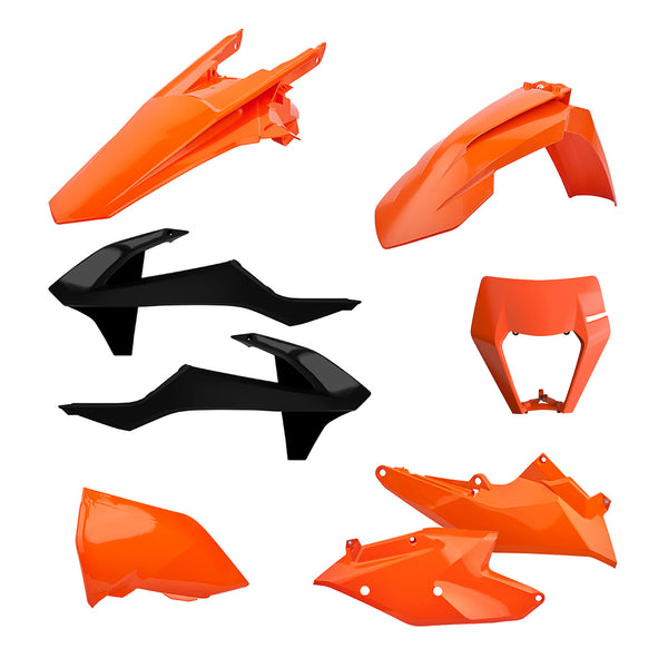 Polisport 车身塑料套件 KTM Kit Enduro w/Mask KTM EXC/EXC-F(17-19) 17 oem Color