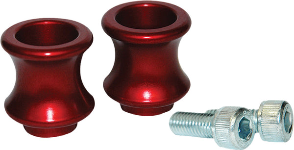 Vortex Suzuki/Kawasaki/Honda Swingarm Spools 8MM RED APR/DUC/HON/SUZ