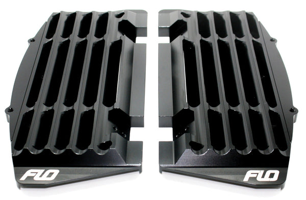 FLO MOTORSPORTS HIGH FLOW 水箱保护 散热器支架 黑