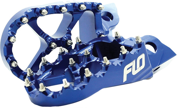 Flo Motorsports 脚踏 KTM/Husqvarna/Gas Gas/Kawasaki Pro Series Foot Pegs Blue KTM/HUS