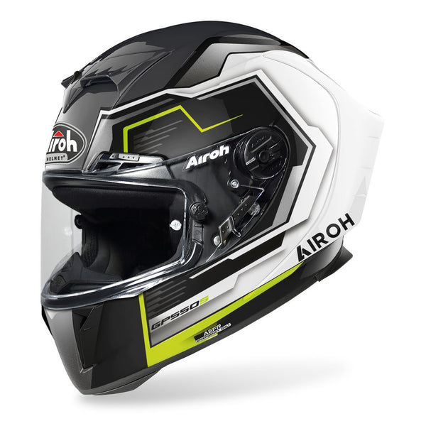 Airoh GP 550S Rush Helmet Black/White/Yellow
