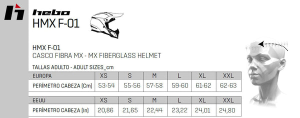Hebo 头盔 Helmet Mx Maddock II Fibra