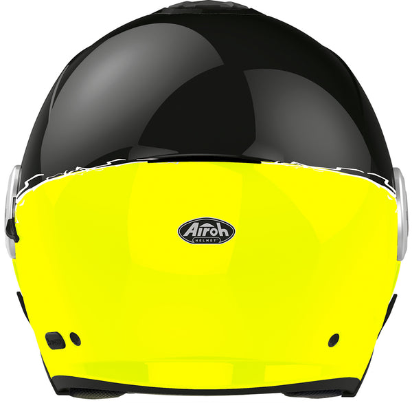 Airoh Helios Fluo Jet Helmet Black/Yellow