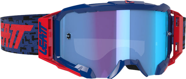 Leatt Velocity 5.5 Iriz Motocross Goggles MX Blue/Red