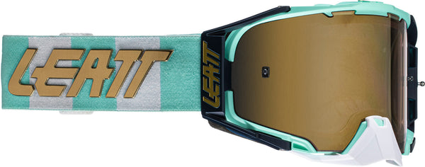 Leatt Velocity 6.5 Iriz Nose Guard Motocross Goggles, MX Turquoise