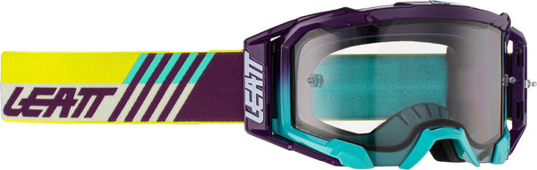 LEATT 风镜 Velocity 5.5 Aqua Light Motocross Goggles Purple/Yellow