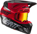 LEATT 头盔 Moto 8.5 Composite V22 Motocross Helmet with Goggles Black/Red