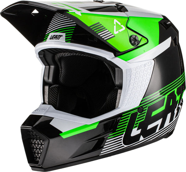Leatt Moto 3.5 V.22 Motocross Helmet MX Black/Green/White