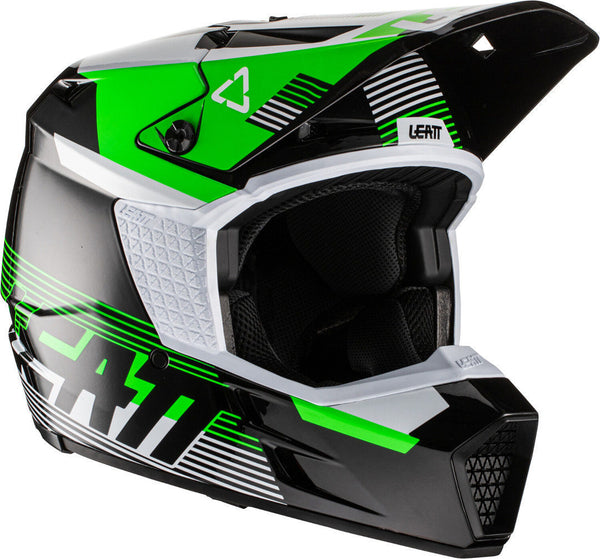 Leatt Moto 3.5 V.22 Motocross Helmet MX Black/Green/White