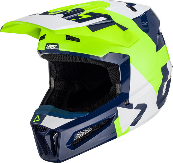 LEATT 头盔 2.5 Tricolor Motocross Helmet Green/Blue