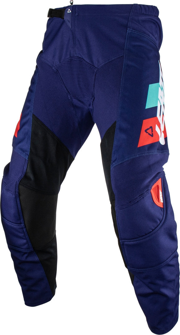 LEATT 骑行裤 3.5 Ride 2023 Motocross Jersey and Pants Set Blue/Red