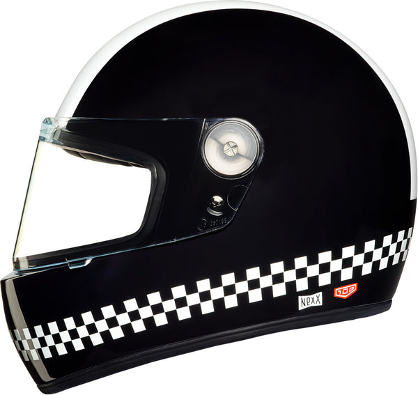 Nexx X.G100R Finish Line Helmet Black/White