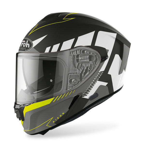Airoh Spark Rise Helmet Black Matt/Yellow