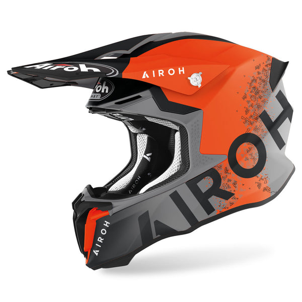 Airoh Twist 2.0 Bit Motocross Helmet Gray/Orange