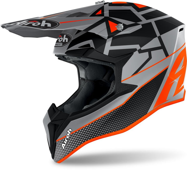 Airoh Wraap Mood Motocross MX Helmet Orange Matt
