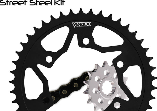 VORTEX 链轮/链条套件 STL/STL 16/39T SIL RX3 520-114L BLK