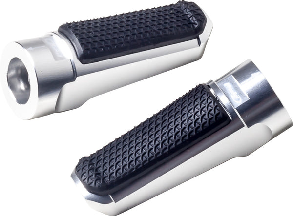 PUIG 脚踏/换挡杆/脚刹 FOOTPEGS RACING RUBBER SILVER