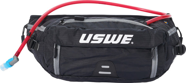 USWE 背包/装备箱 Zulo 6 Hydration Hip Pack PNP Tube Carbon Black 1.5 L
