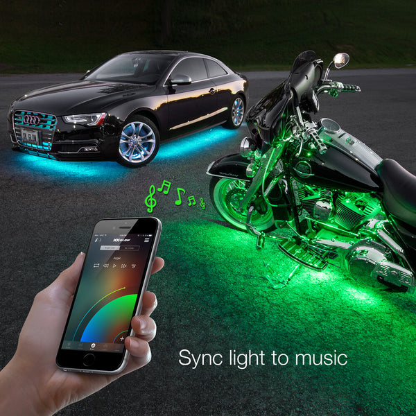 XK GLOW 照明 Chrome LED Accent Light Kit