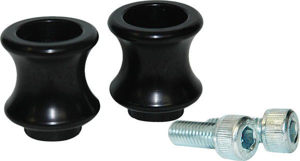 Vortex Suzuki/Kawasaki/Honda Swingarm Spools 8MM BLK APR/DUC/HON/SUZ