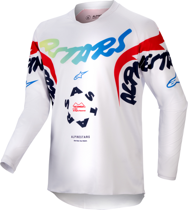 Alpinestars 青少年款 骑行衣 Youth Racer Hana Jersey Youth White/Multicolor