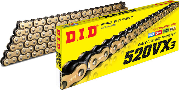 D.I.D 链条 520VX3 130L GOLD