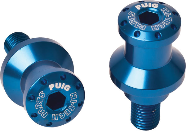PUIG 车身 SWINGARM SPOOLS HI-TECH 8MM 蓝 2/PK