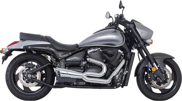 Freedom Suzuki Exhaust Combat 2 Into 1 Chrome SUZ