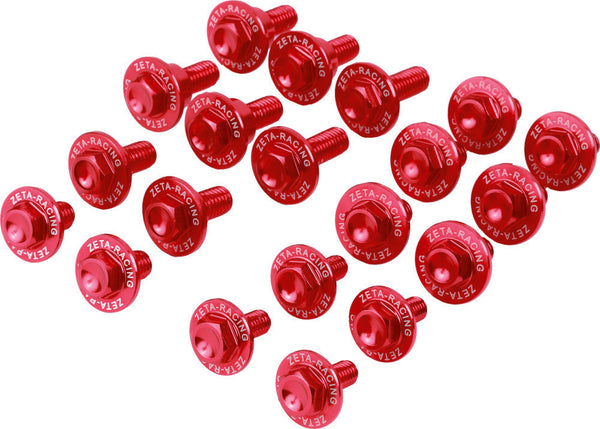 ZETA 五金件 ALUMINUM BOLT KIT 红