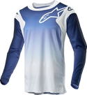 Alpinestars 骑行衣 Racer Hoen Jersey Men's White/Dark Navy/Light Blue