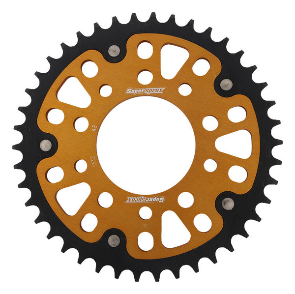 SUPERSPROX 链轮 REAR STEALTH SPROCKET ALU/STL 42T-525 GLD HON/TRI