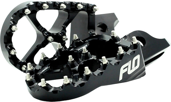 Flo Motorsports 脚踏 Kawasaki/Honda Pro Series Foot Pegs Black