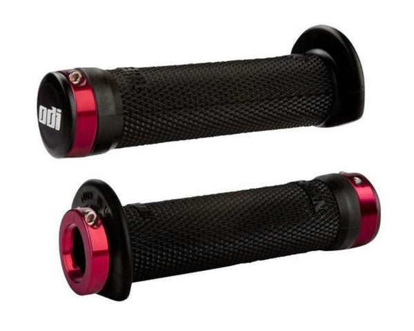 ODI 手把胶 J30RFB-R 130mm Ruffian ATV Lock-On Grips - 红 Clamp (黑)