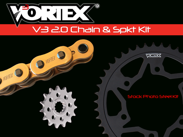 VORTEX 链轮/链条套件 STL/STL 16/43T SIL SX3 525-114L GLD