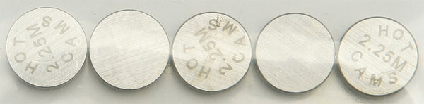 HOT CAMS 发动机 VALVE SHIMS 9.48X2.25MM 5/PK