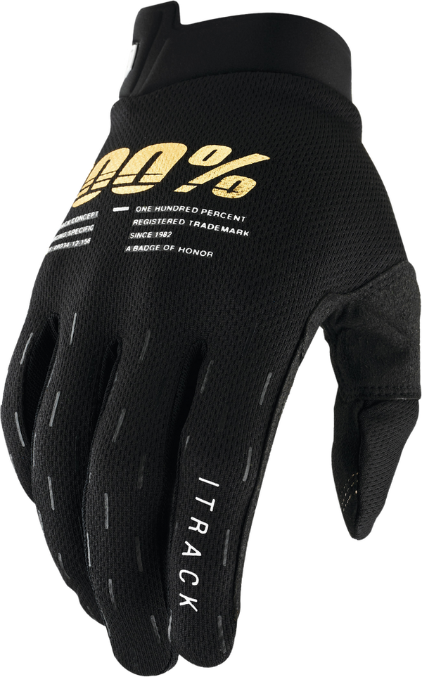 100% 手套 Itrack Gloves Black